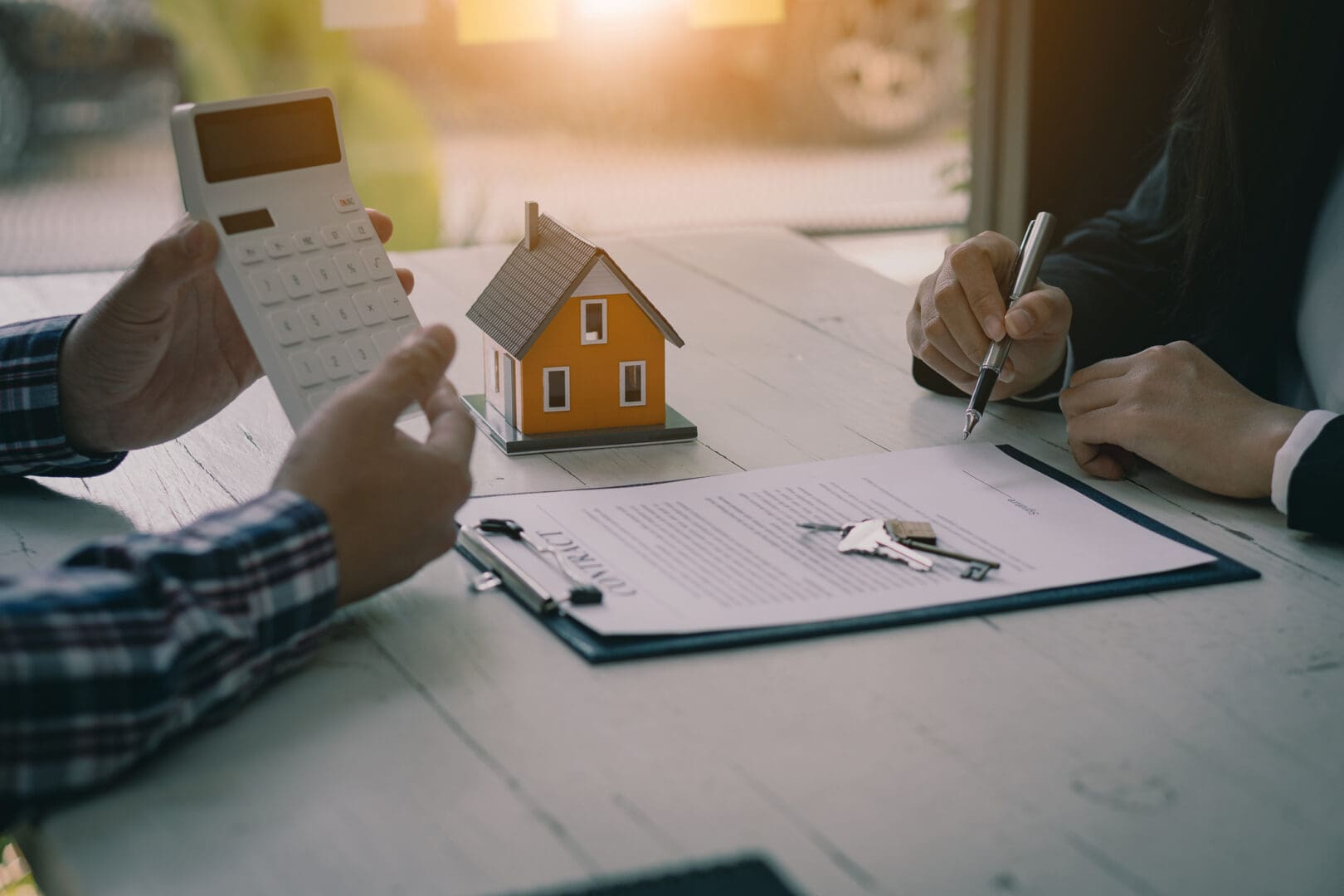 Real estate transaction discussion