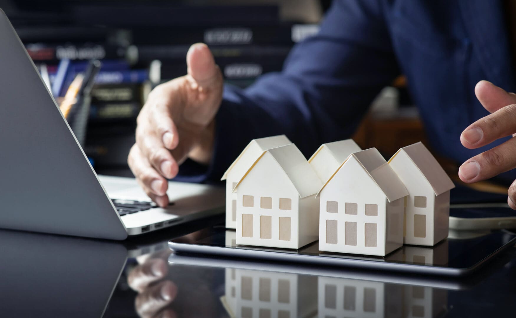 Real estate concept with small house models